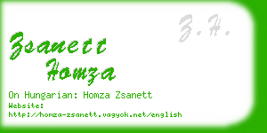 zsanett homza business card